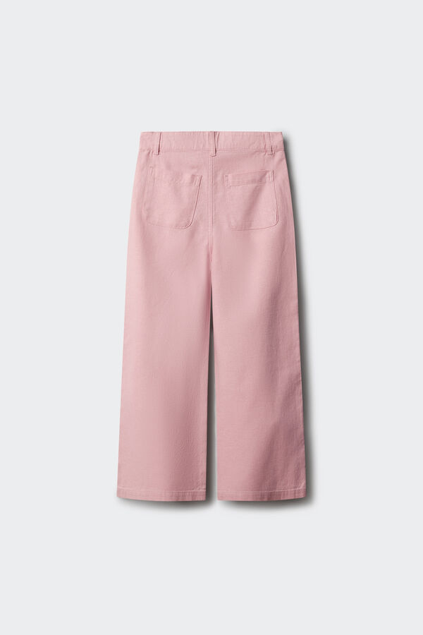 Springfield Kids Cal&ccedil;a culotte em linho rosa
