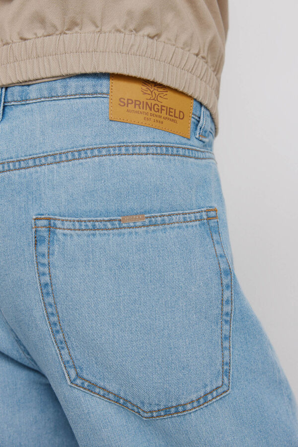 Springfield Jeans ultra ligero lavado medio straight fit azul
