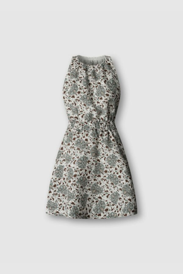 Pepe Jeans Vestido curto gola halter azul