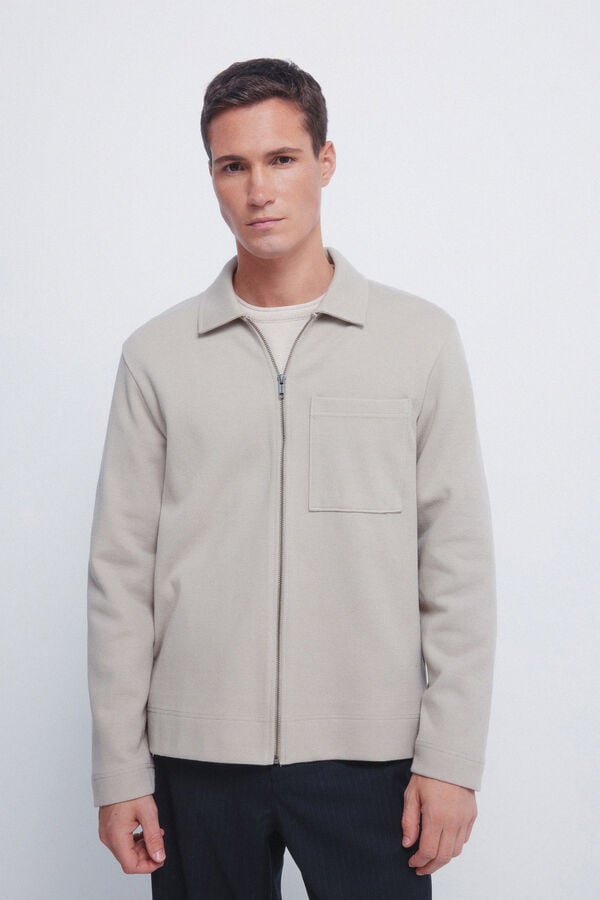 Springfield Malha de casaco cru