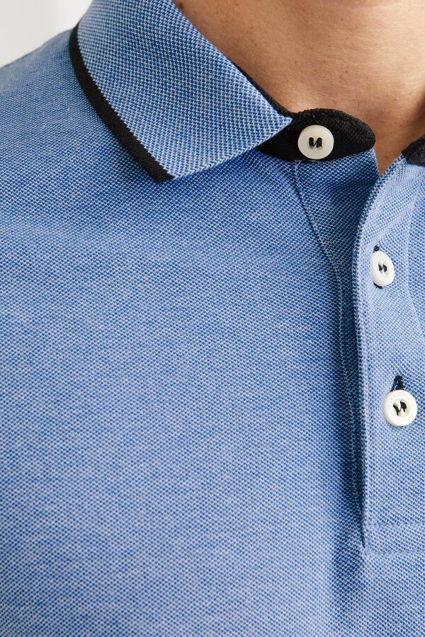 Jack & Jones Polo de algod&oacute;n b&aacute;sico azul