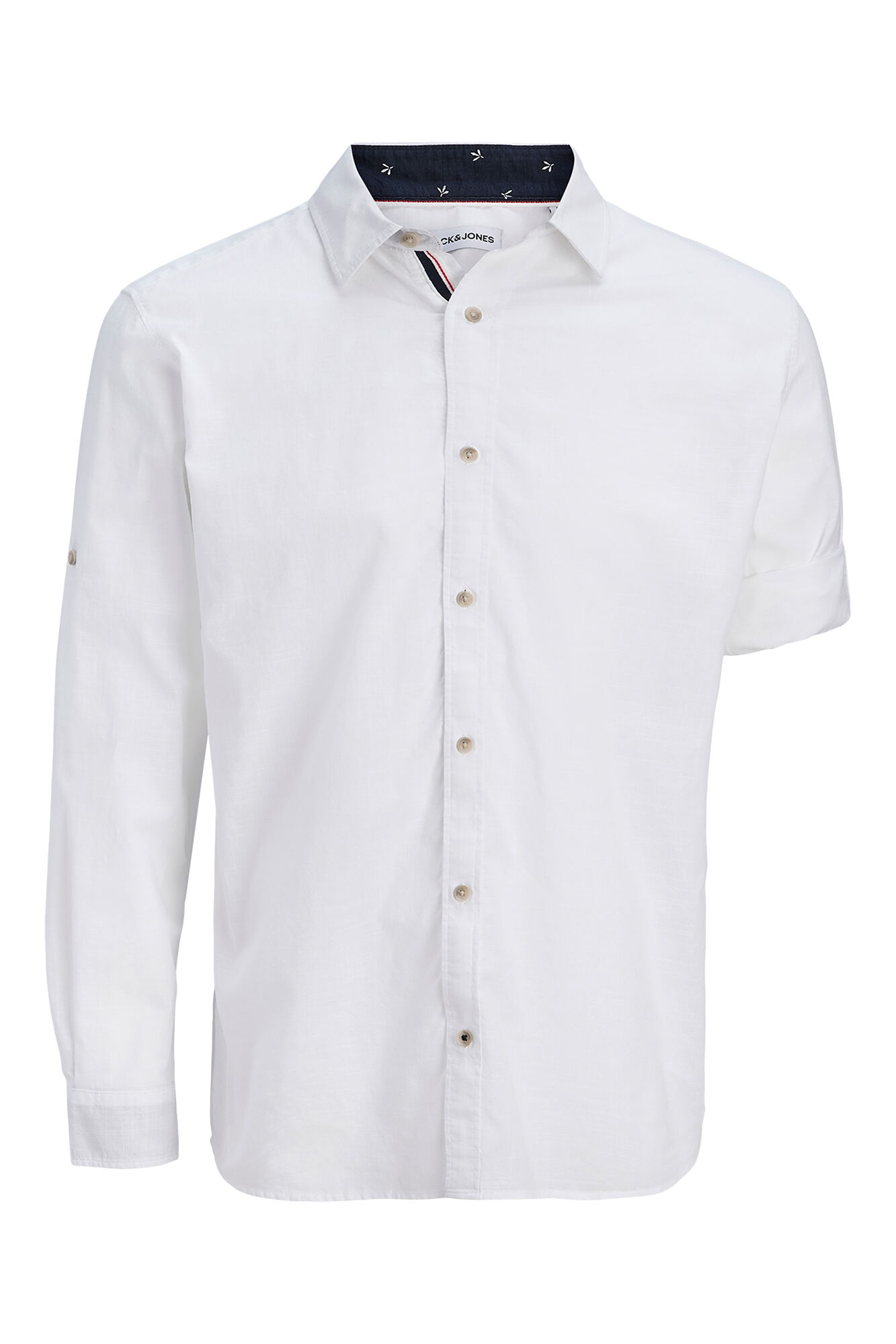Jack & Jones Camisa manga comprida em algod&atilde;o