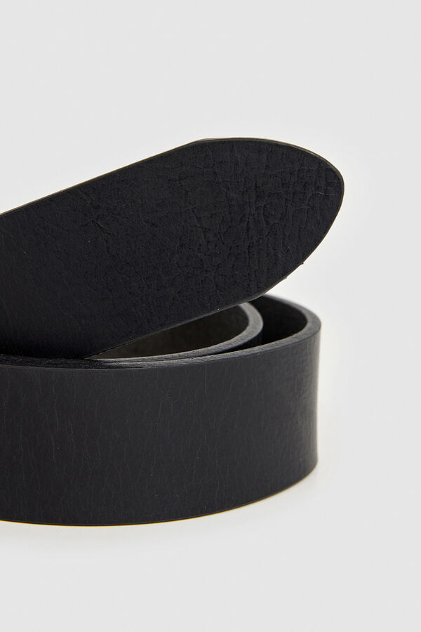 Pepe Jeans Cinto com fivela de pele preto