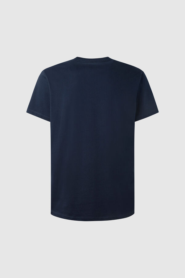 Pepe Jeans T-shirt de manga curta com logo azul