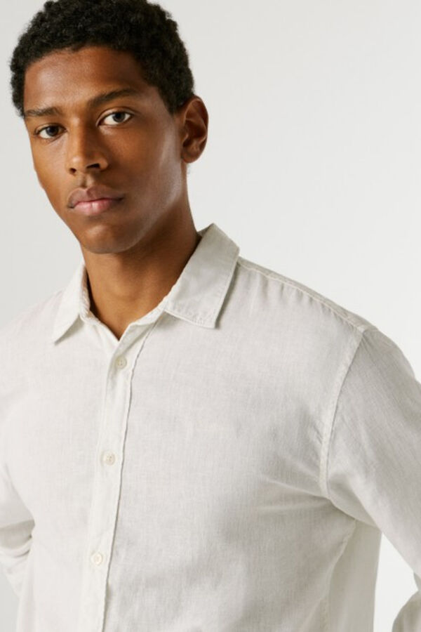 Pepe Jeans Camisa de manga comprida com logo branco