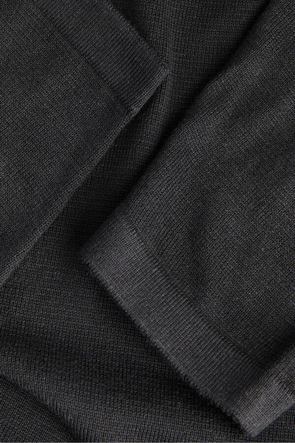 Jack & Jones Casaco de malha b&aacute;sico preto