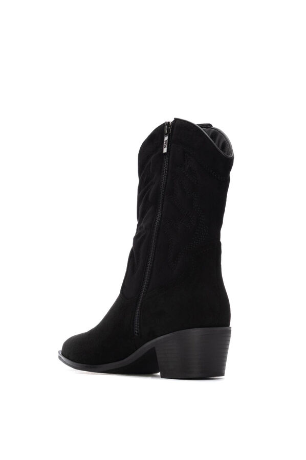 XTI Bota de Cowboy Bordada preto