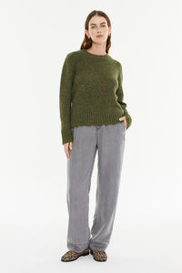 System Action Camisola de gola redonda