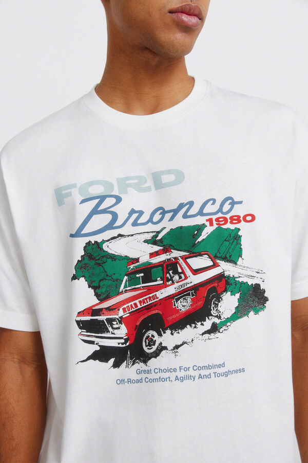 Springfield T-shirt Ford Bronco 1980 branco