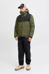 Jack & Jones Two-tone puffer jacket green