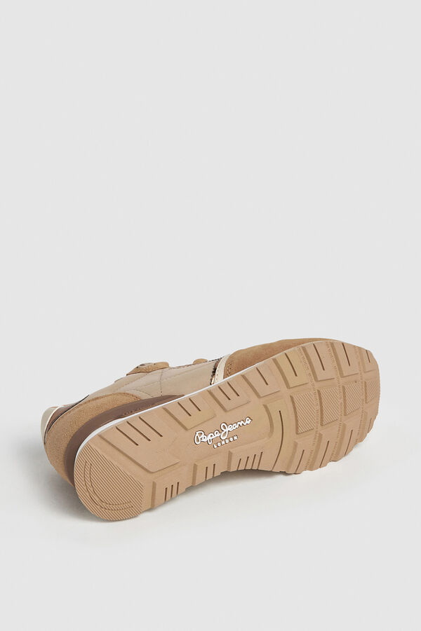 Pepe Jeans Retro running trainers beige