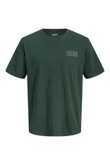 Jack & Jones PLUS T-shirt estampada de manga curta azul