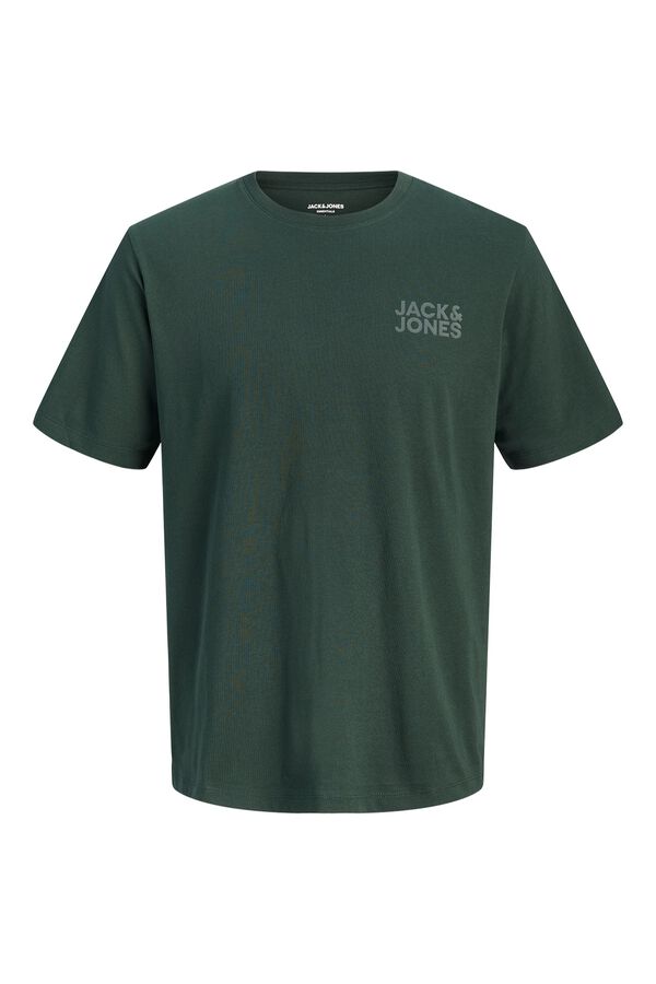 Jack & Jones PLUS T-shirt estampada de manga curta azul