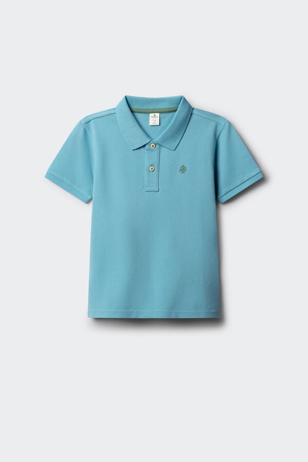 Springfield Kids Polo b&aacute;sico menino azul