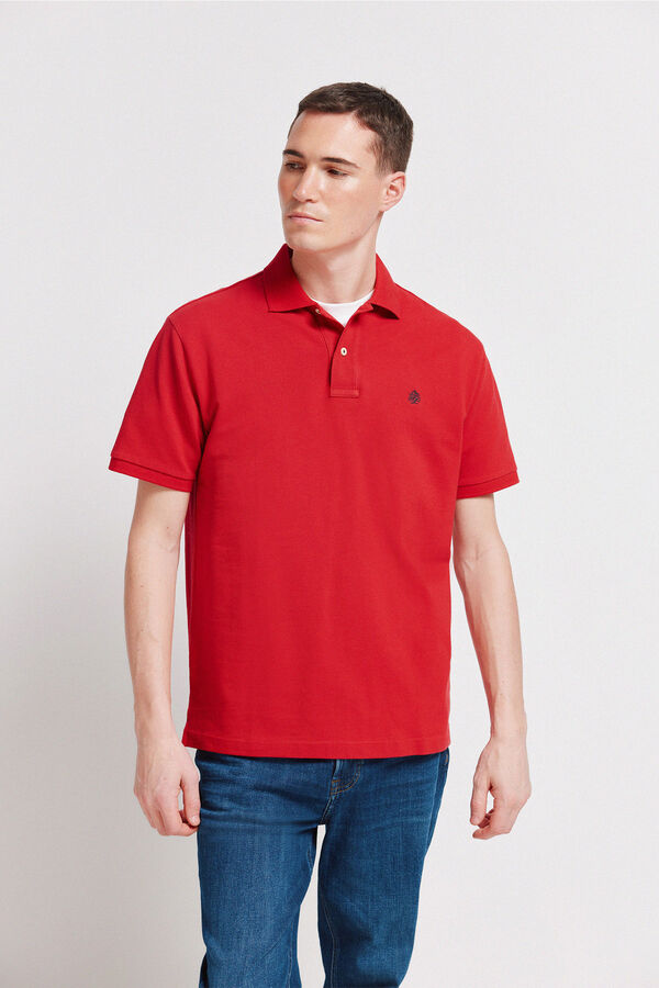 Springfield Polo Springfield b&aacute;sico regular fit vermelho