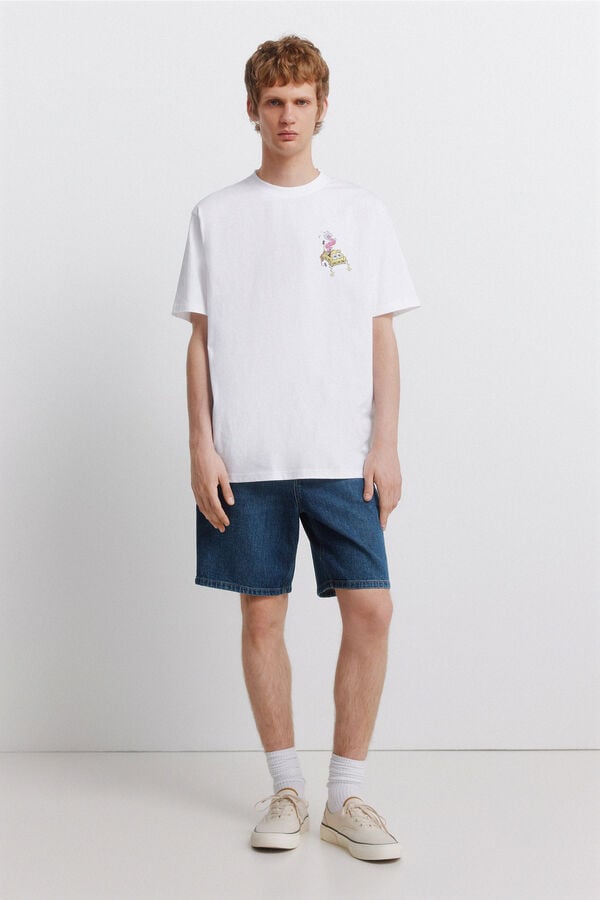 Springfield T-shirt Bob Esponja branco