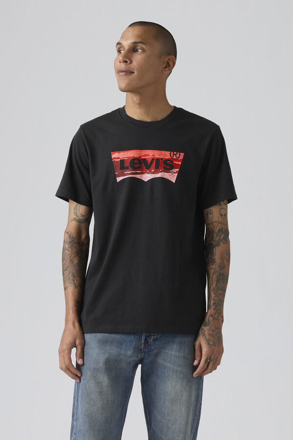 Levi's T-shirt de manga curta preto
