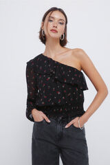 Springfield Blusa assimétrica preto