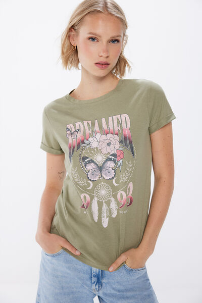 Springfield T-shirt "Dreamer" cinza