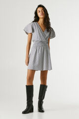 Pepe Jeans Vestido curto de manga comprida azul