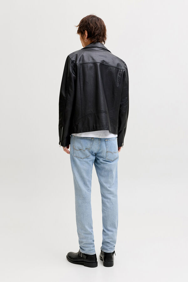 Jack & Jones Jeans regular cintura m&eacute;dia lavagem azul