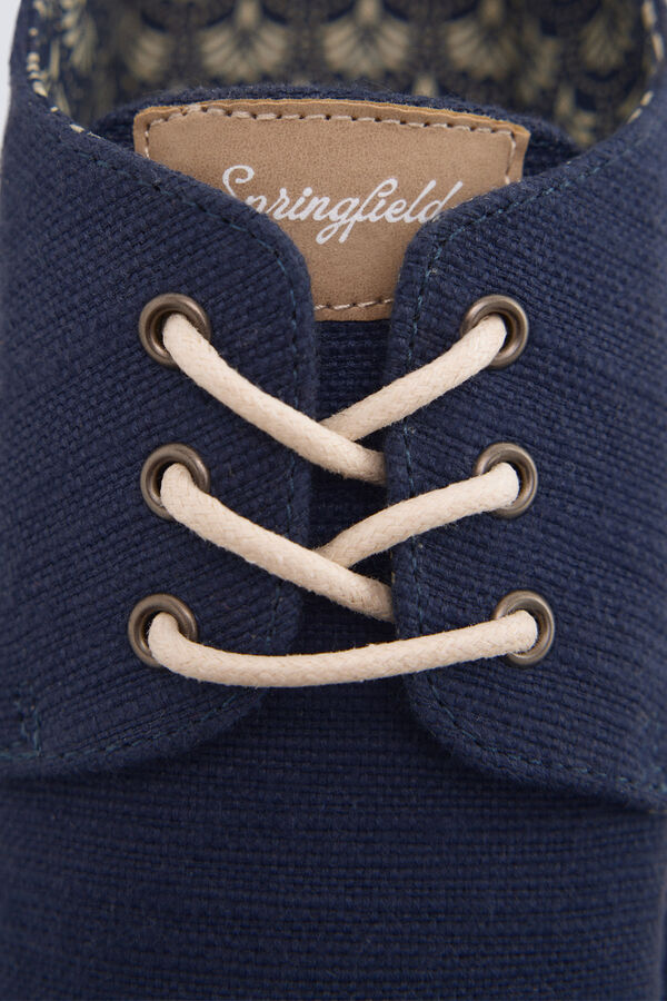 Springfield Rustic lace-up espadrille blue