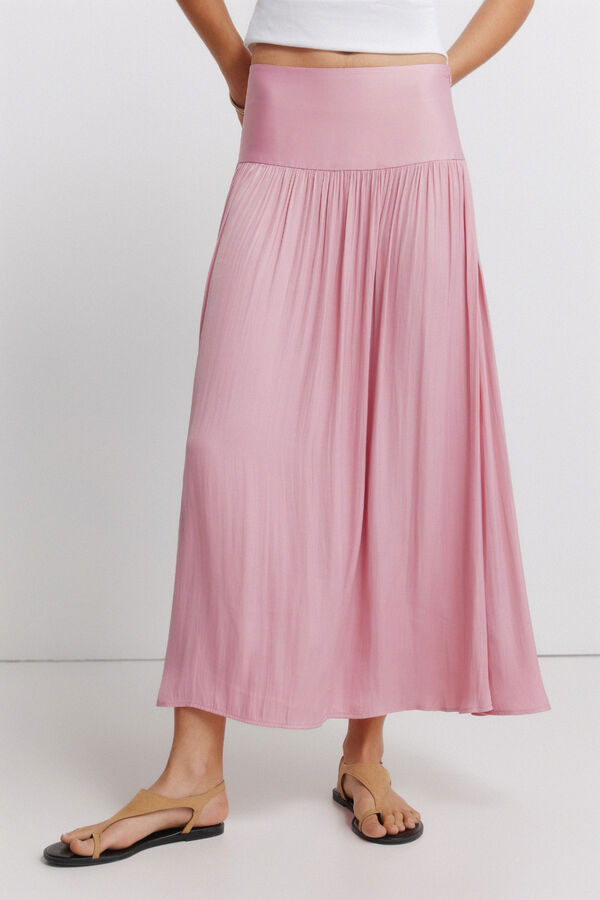 Springfield Saia midi plissada rosa