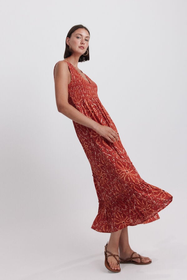 High Spirits Vestido Terracotta cru