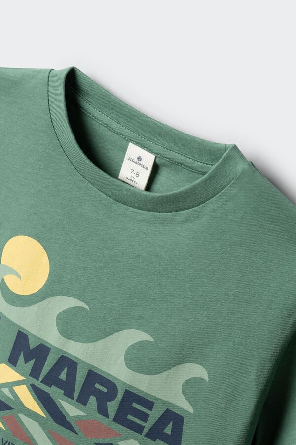 Springfield Kids T-shirt manga curta A Mar&eacute; para menino verde