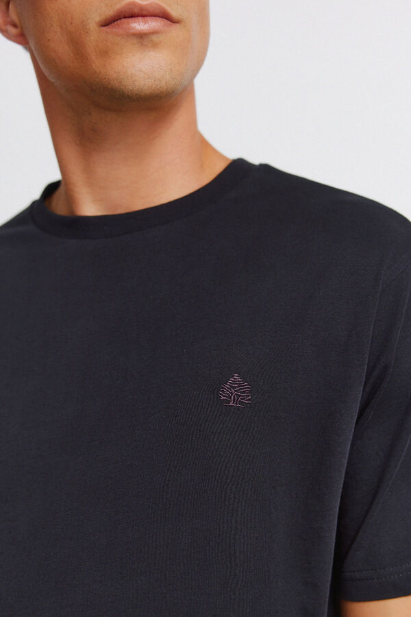 Springfield T-shirt b&aacute;sica com logo Springfield preto
