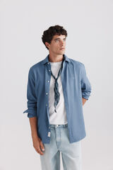 Springfield Camisa estruturada azul