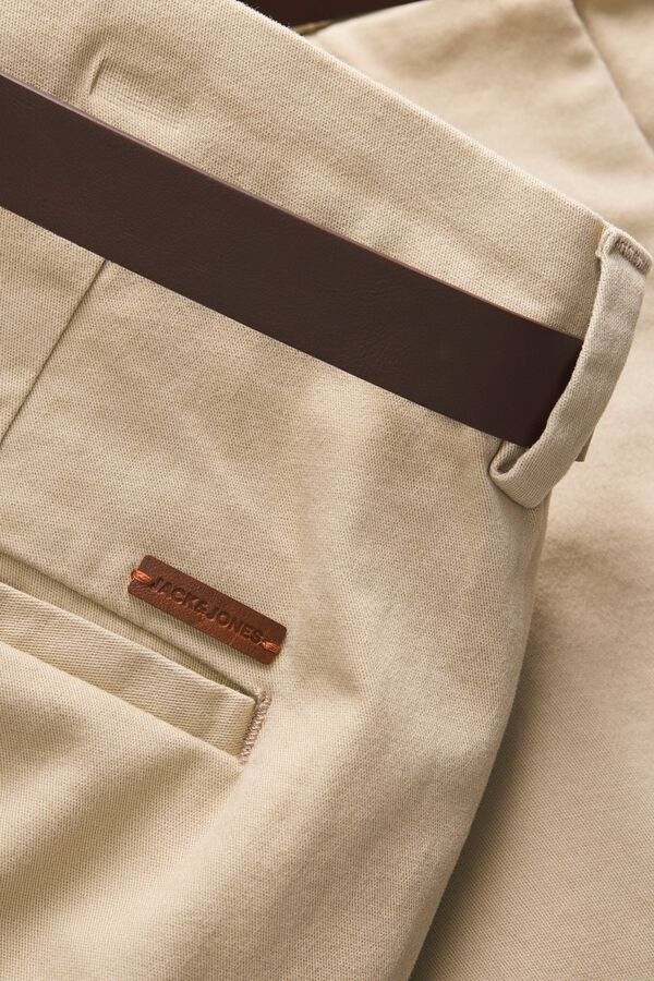 Jack & Jones Bermuda chino com cinto cru