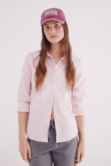 Springfield Camisa de algodão Oxford rosa