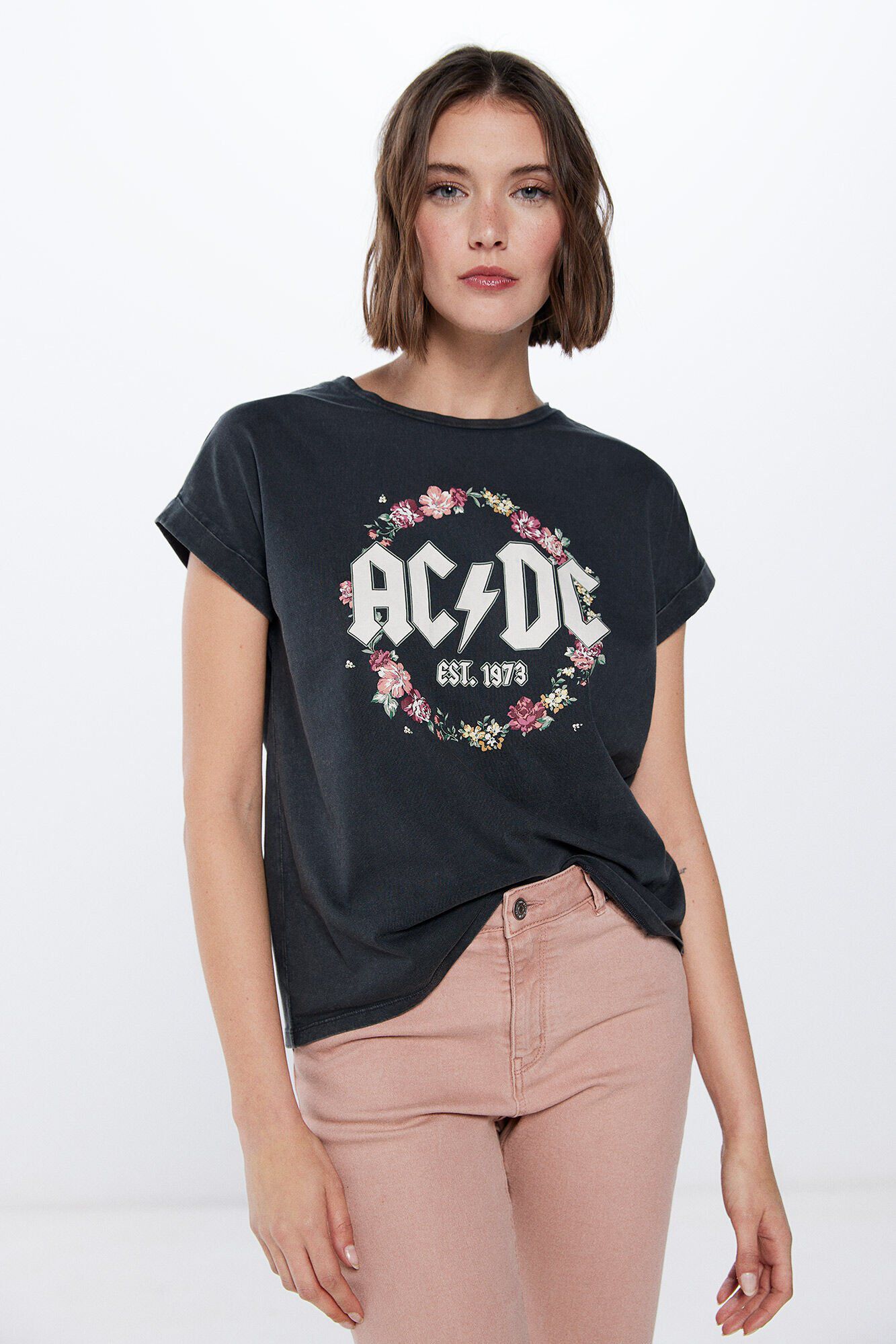 Acdc t shirt femme sales