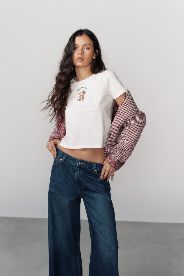 High Spirits Waggy T-shirt grey