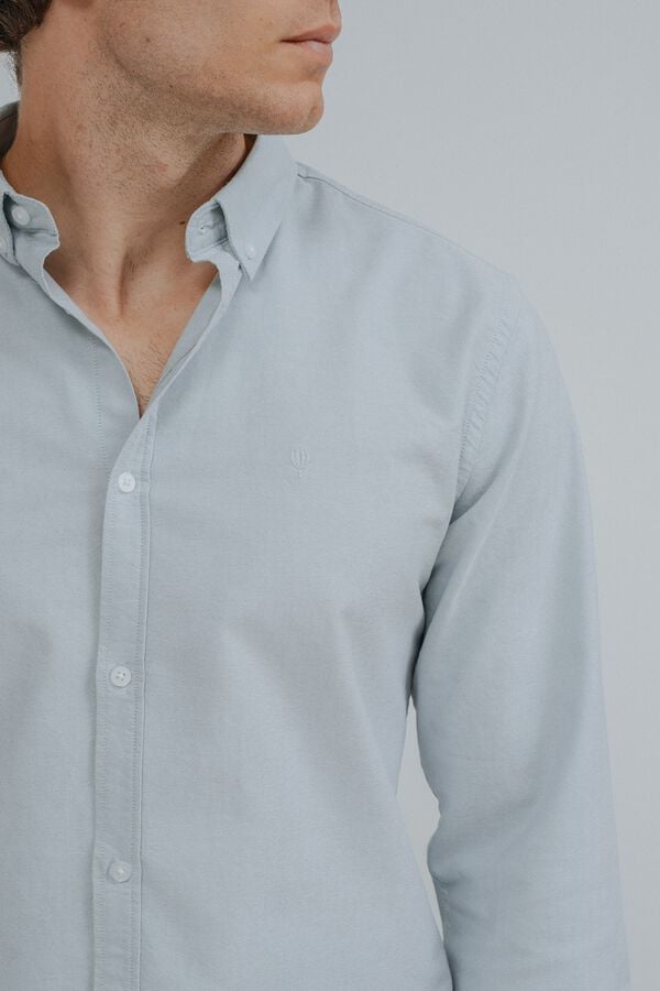 Celopman Camisa oxford verde