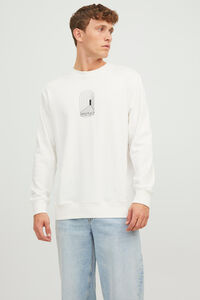 Springfield Sweatshirt de gola redonda print tarot branco