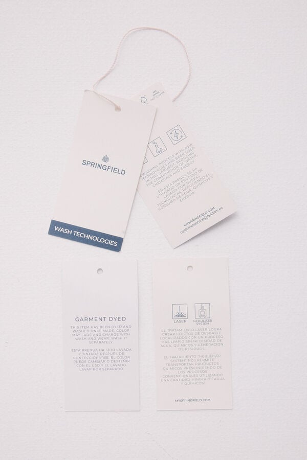 Springfield Calça slim fit com 5 calça vermelho