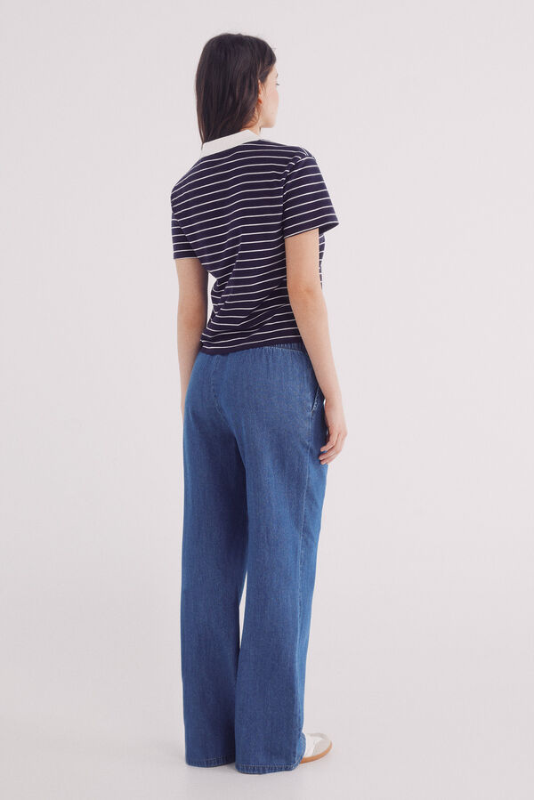 Springfield denim jogger pants blue