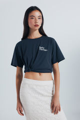 Springfield Costas da camiseta gráfica cinzento