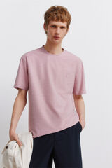 Springfield T-shirt em oxford rosa
