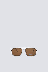 Springfield Gafas sol estilo aviador rectangulares marr&oacute;n