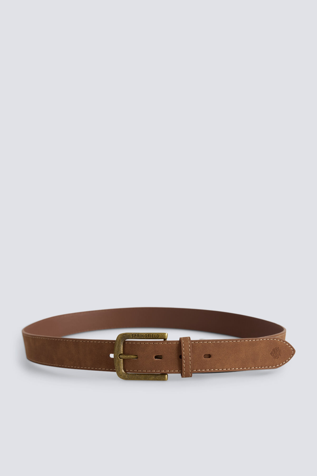 Springfield Cinto efeito pele com costura de contraste