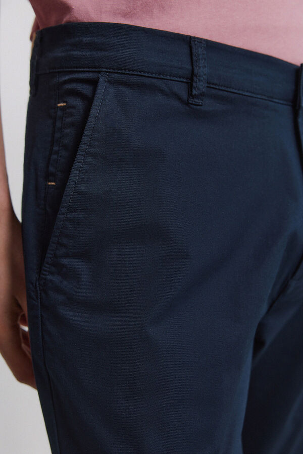 Springfield Cal&ccedil;as chino leves e confort&aacute;veis slim fit azul