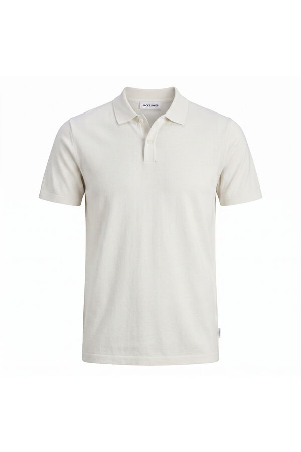 Jack & Jones Polo de malha regular fit branco