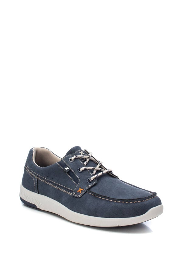 XTI Laced boat shoe blue