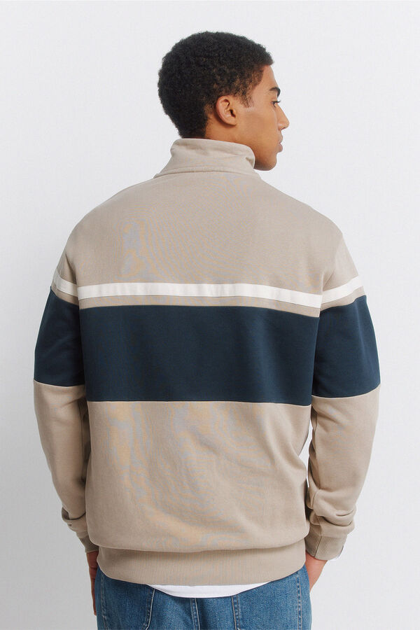 Springfield Sudadera cremallera cortes nude