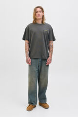 Jack & Jones T-shirt back print cinzento