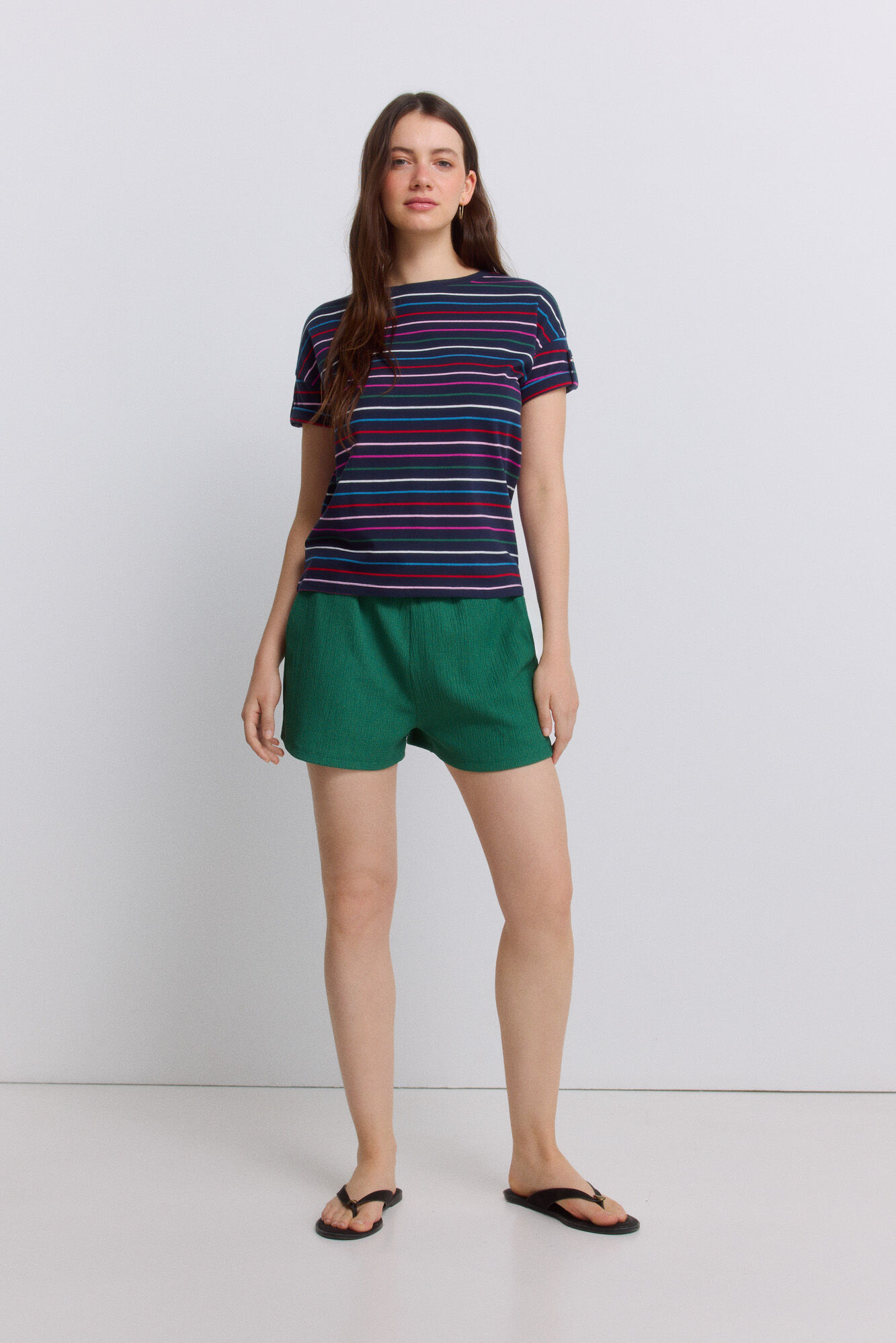 Springfield Camiseta manga corta rayas