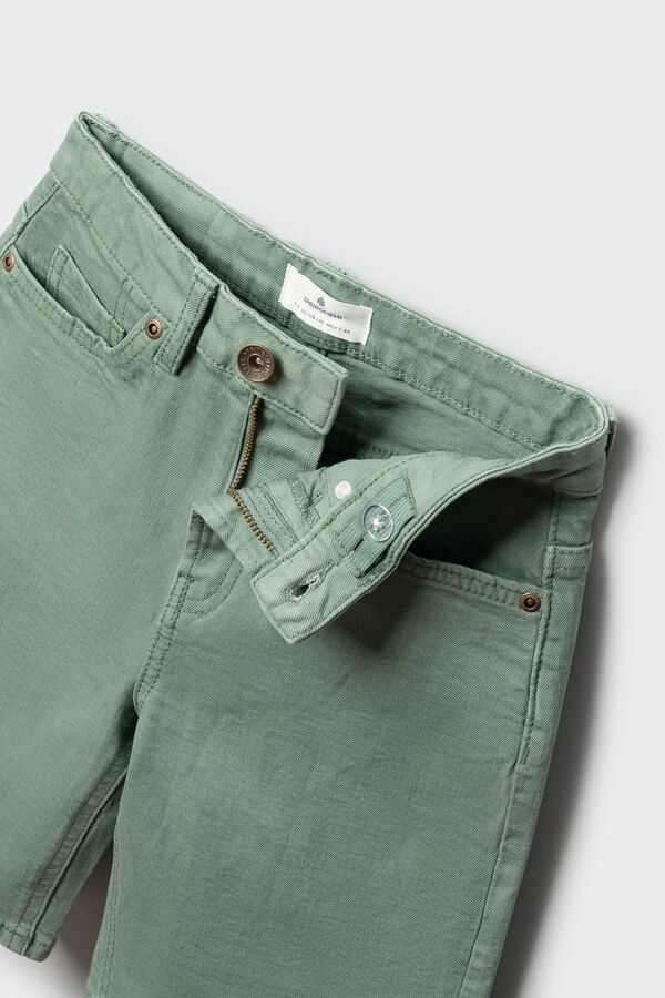 Springfield Kids Bermuda de 5 bolsos lavada para menino verde